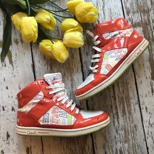 Coach norra orange sneaker 9m